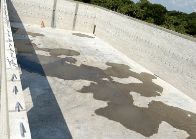 22,000 sq ft private garage with polished concrete flooring by Zamora Concrete