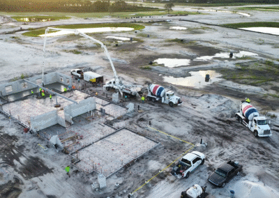 Stamped concrete walkway at Glynclea Golf Course Pro Shop installed by Zamora Concrete