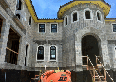 Concrete slab and foundation pour for oceanfront home by Zamora Concrete in Vero Beach