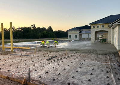 Concrete coping and edge finish on pool deck by Zamora Concrete